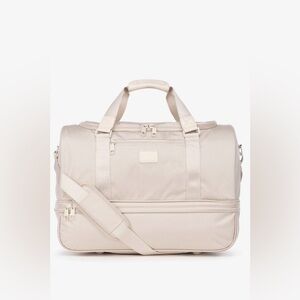 Calpak Stevyn Weekender Duffel Bag with Shoe Compartment in Dune / Light Beige
